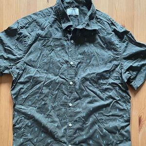 Men's Gray Patterned Shirt